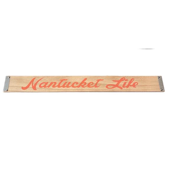 Nantucket Life Wooden Wall Plaque Hanging Beach Home Sign Decor - Picture 2 of 7